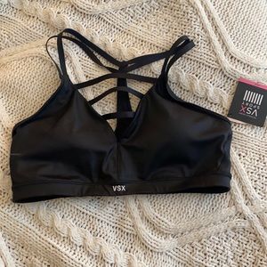 NWT Victoria Secret Sport Black Sports Bra
